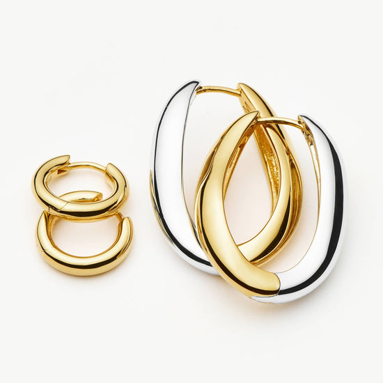 Savi Signature Hoop Set | Gold/Mixed Metal Layering Sets Missoma 