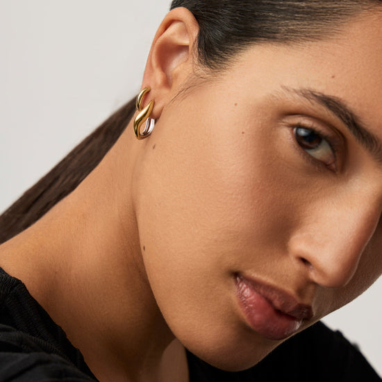 Savi Signature Hoop Set | Gold/Mixed Metal Layering Sets Missoma 