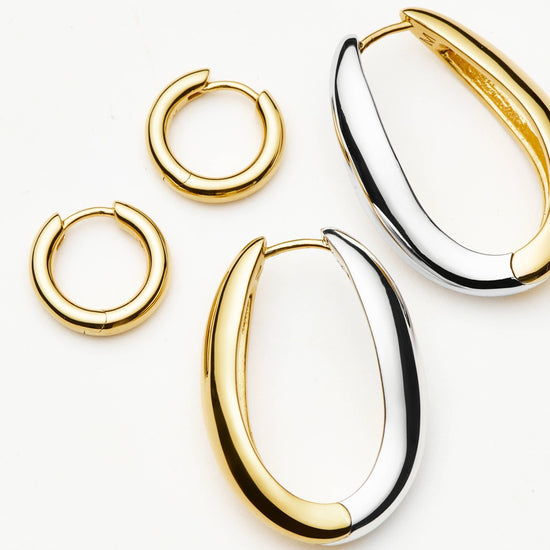 Savi Signature Hoop Set | Gold/Mixed Metal Layering Sets Missoma 