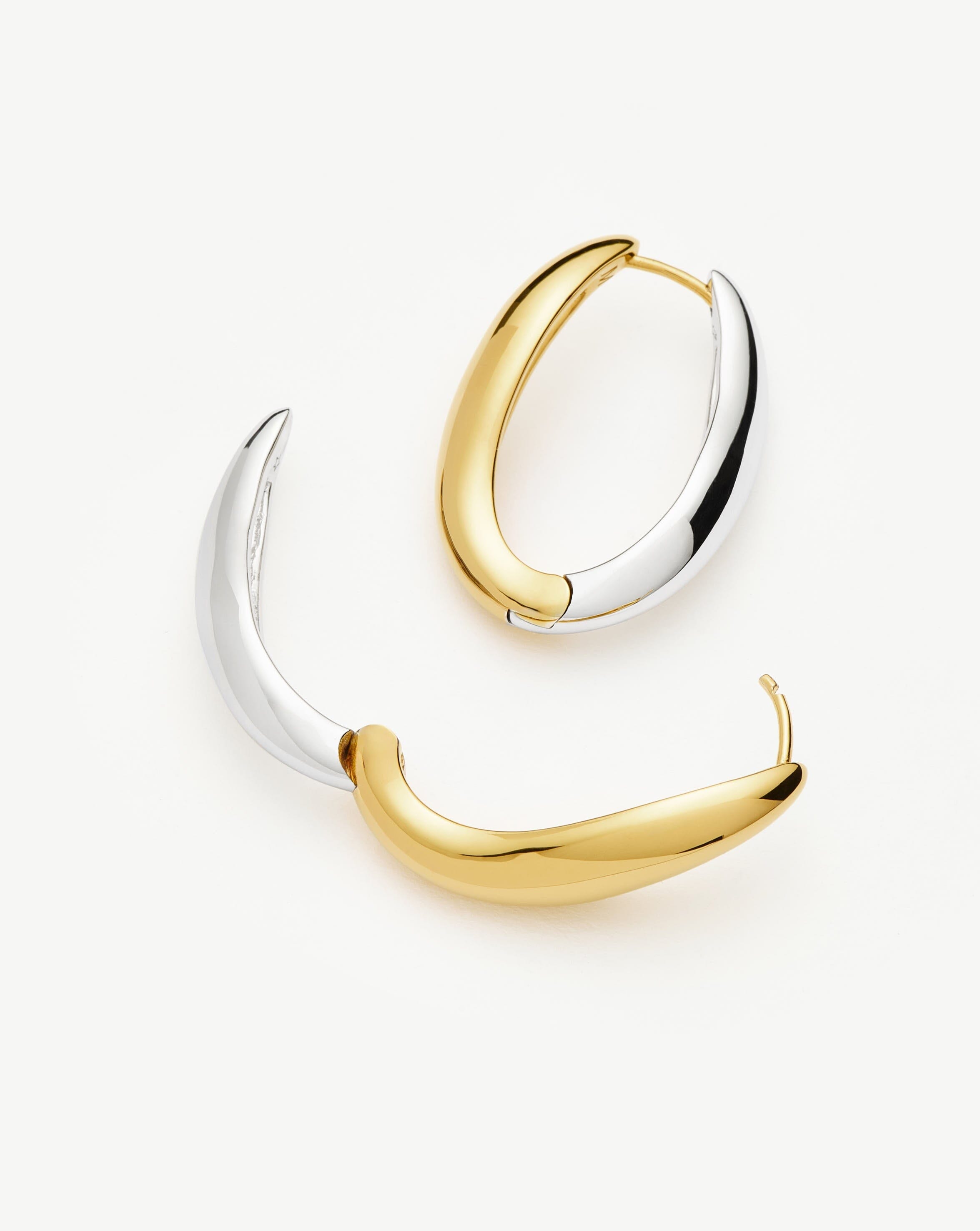 Savi Signature Large Hoop Earrings | Mix Metal Earrings Missoma 