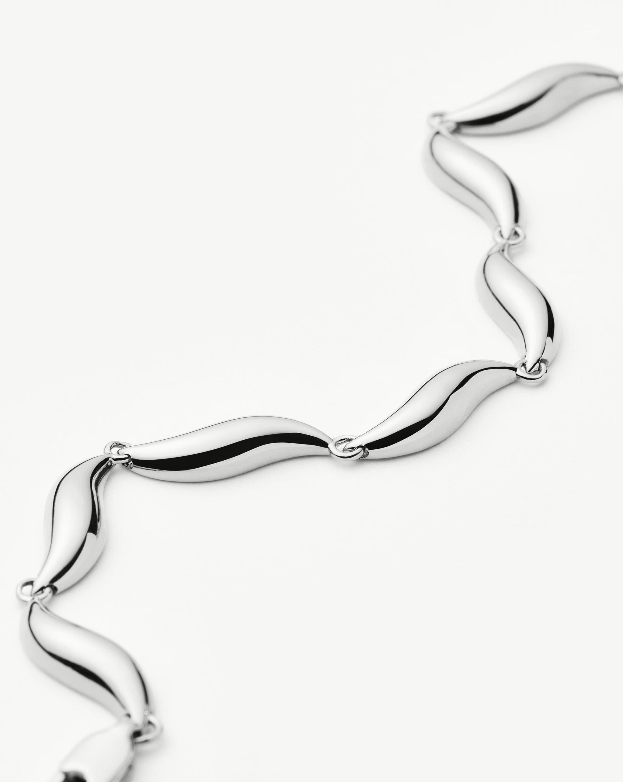 Savi Signature Link Chain Bracelet | Silver Plated Bracelets Missoma 