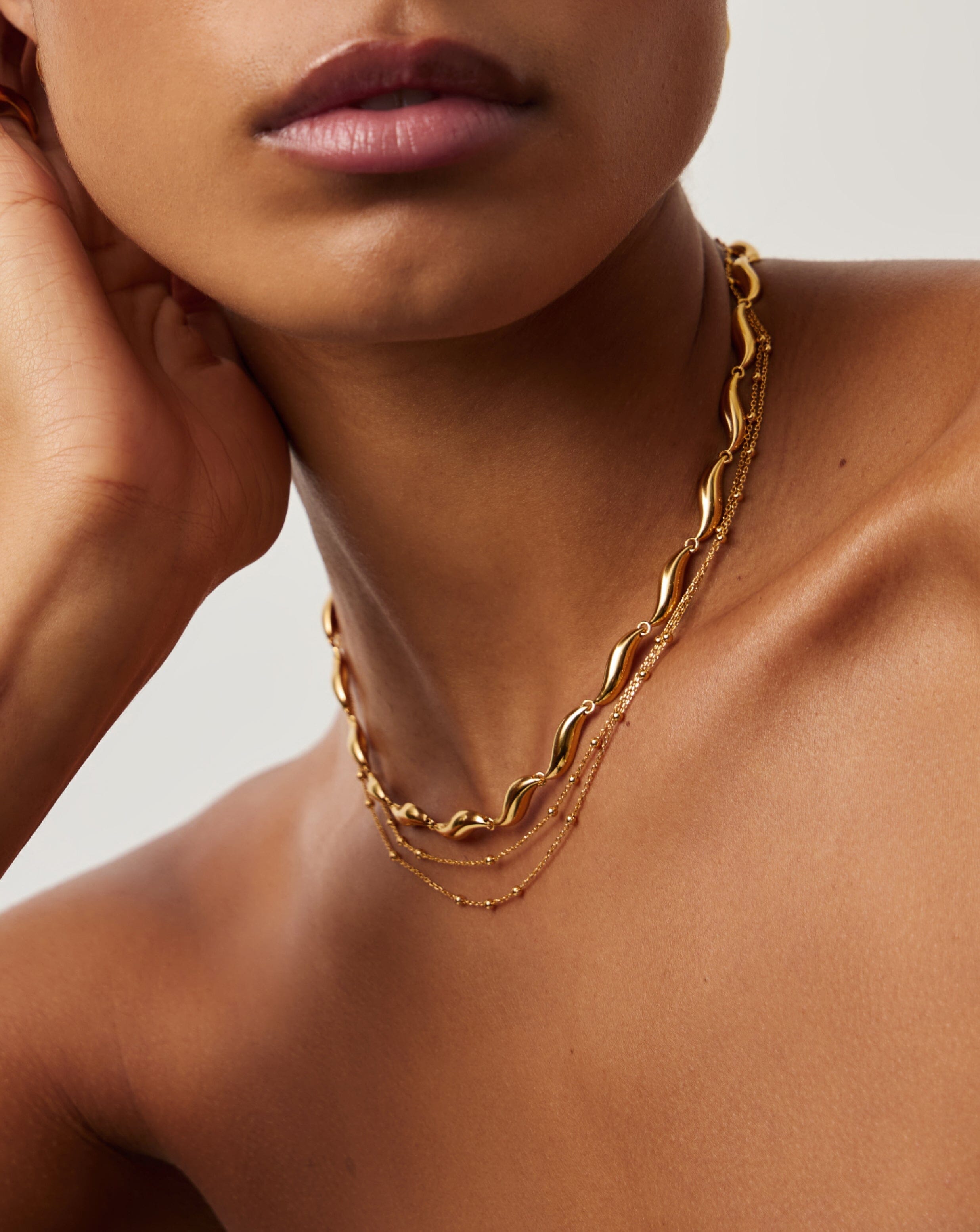 Savi Signature Link Chain Necklace | 18k Gold Plated Necklaces Missoma 