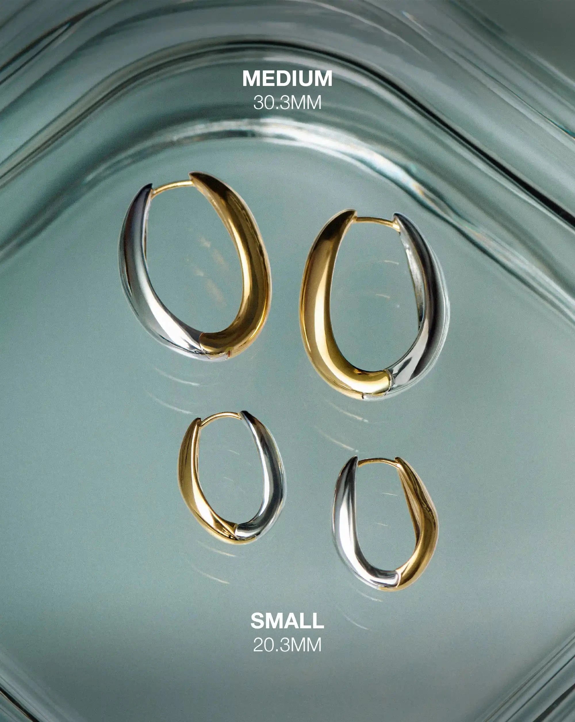 Savi Signature Medium Hoop Earrings | Mix Metal Earrings Missoma 