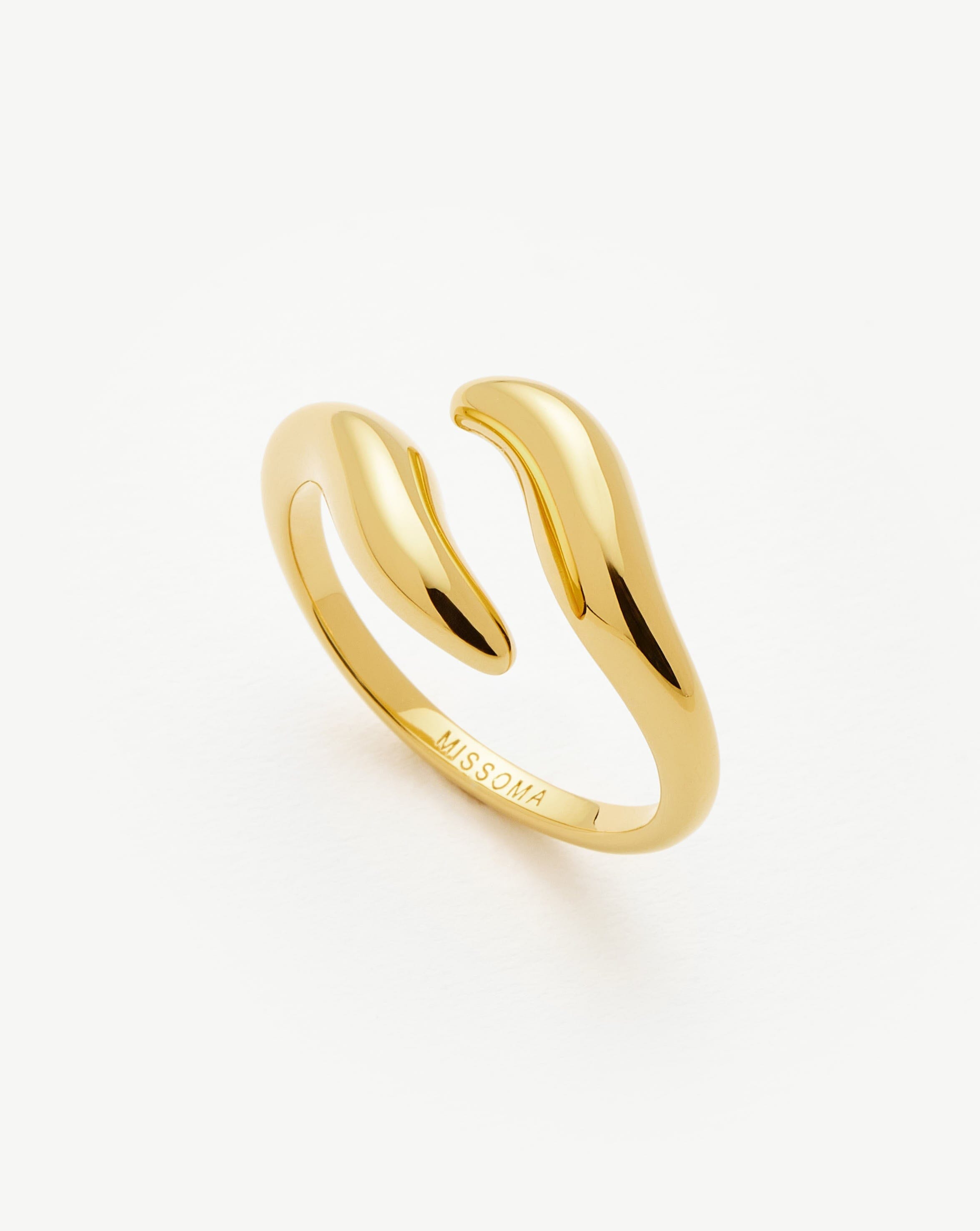 Savi Signature Open Ring | 18k Gold Vermeil Rings Missoma 