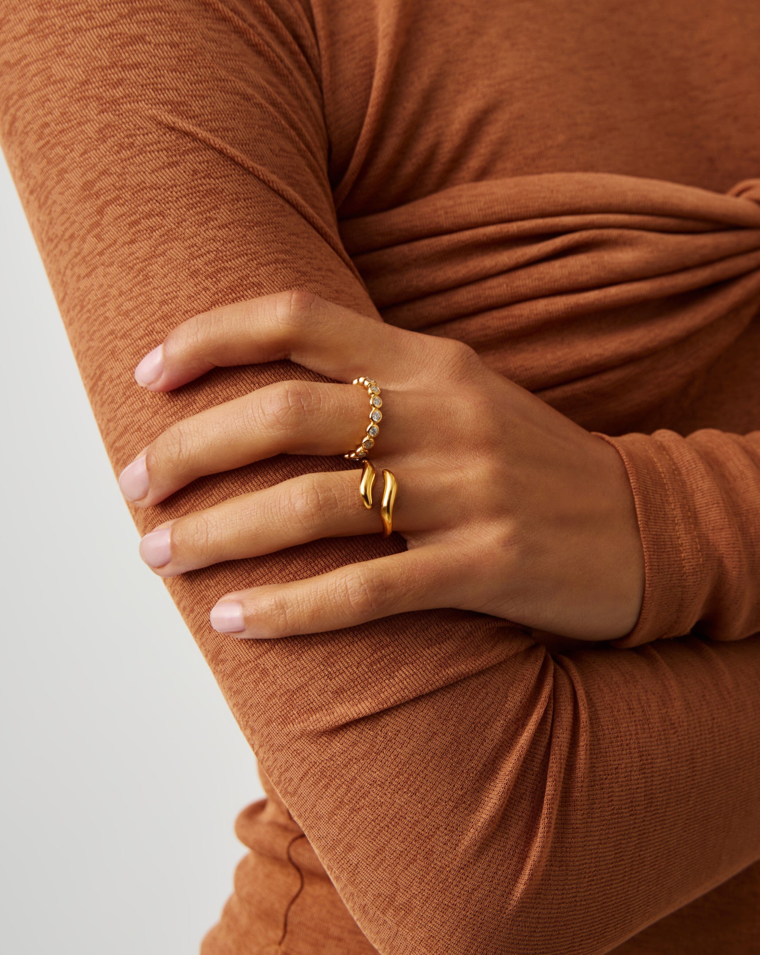 Savi Signature Open Ring | 18k Gold Vermeil Rings Missoma 