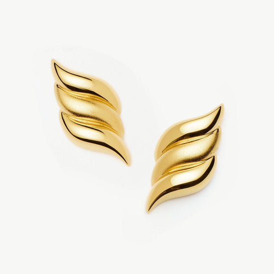 Savi Signature Oversized Stud Earrings | 18k Gold Plated Earrings Missoma 