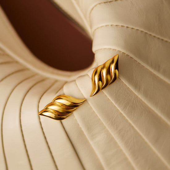 Savi Signature Oversized Stud Earrings | 18k Gold Plated Earrings Missoma 