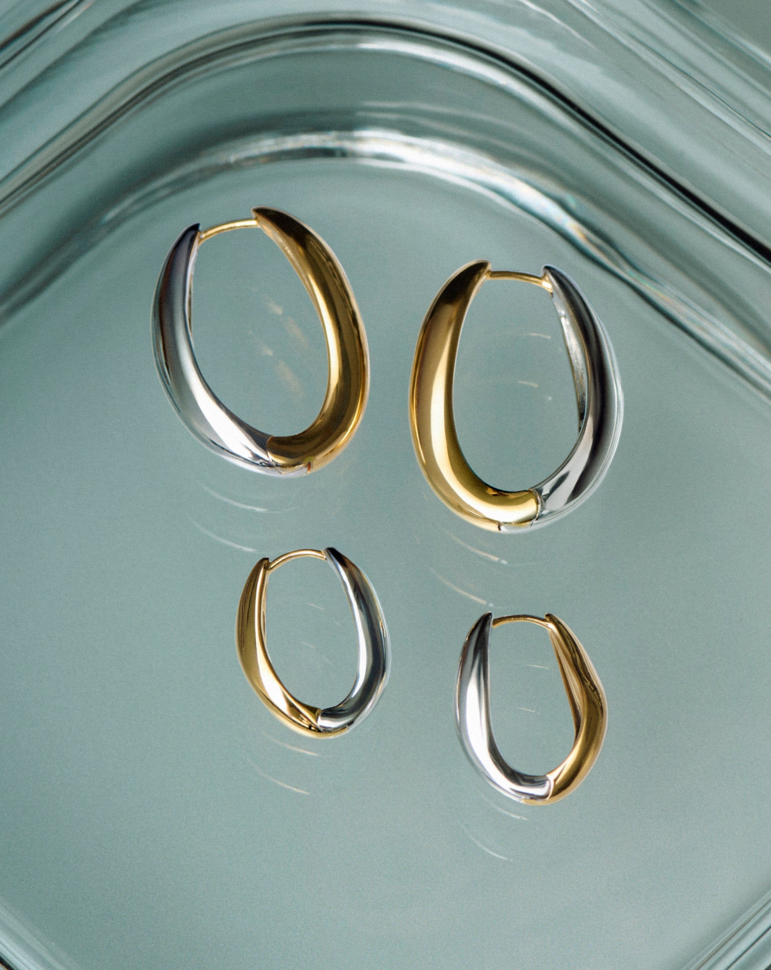 Savi Signature Small Hoop Earrings | Mix Metal Earrings Missoma 