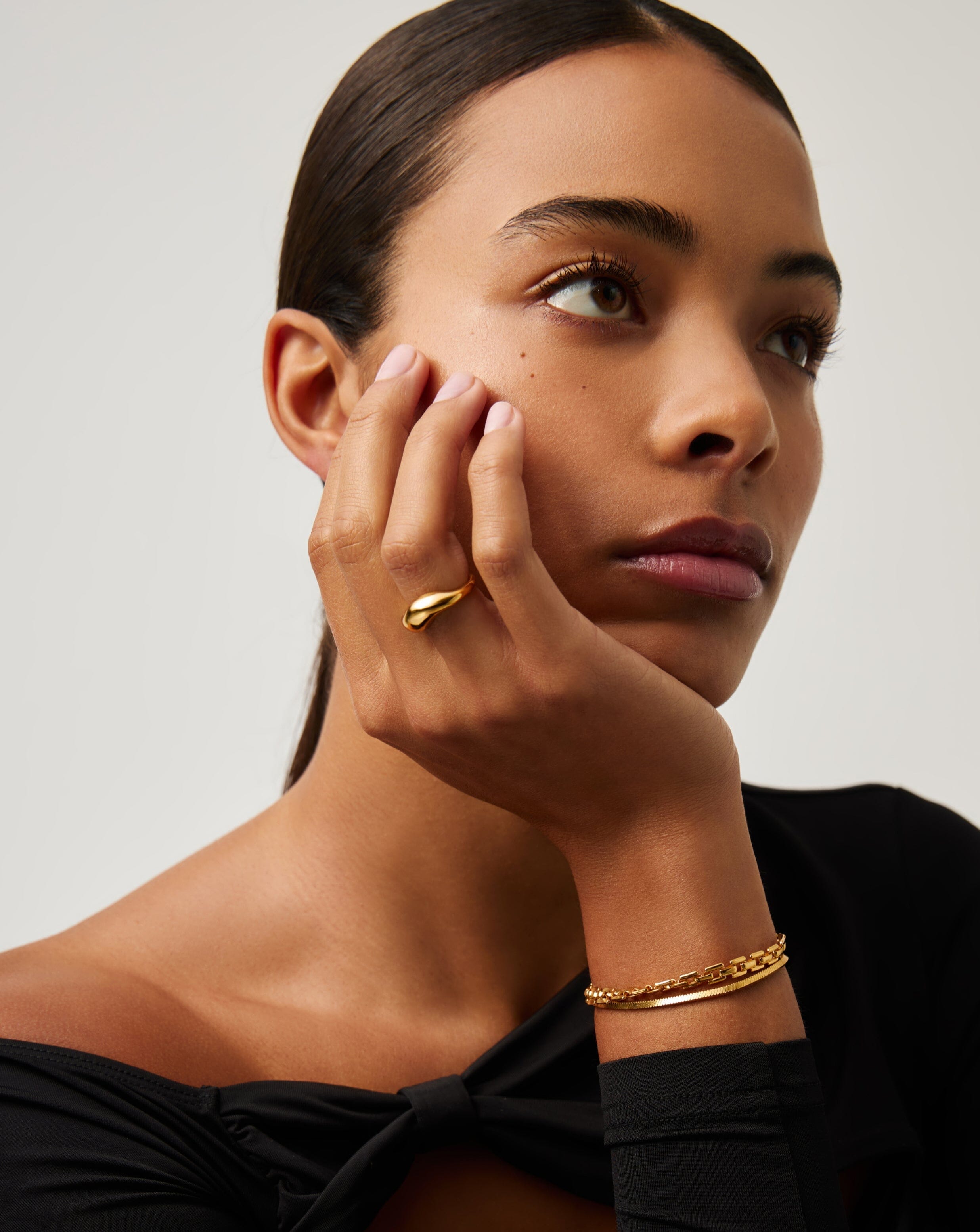 Savi Signature Stacking Ring | 18k Gold Vermeil Rings Missoma 