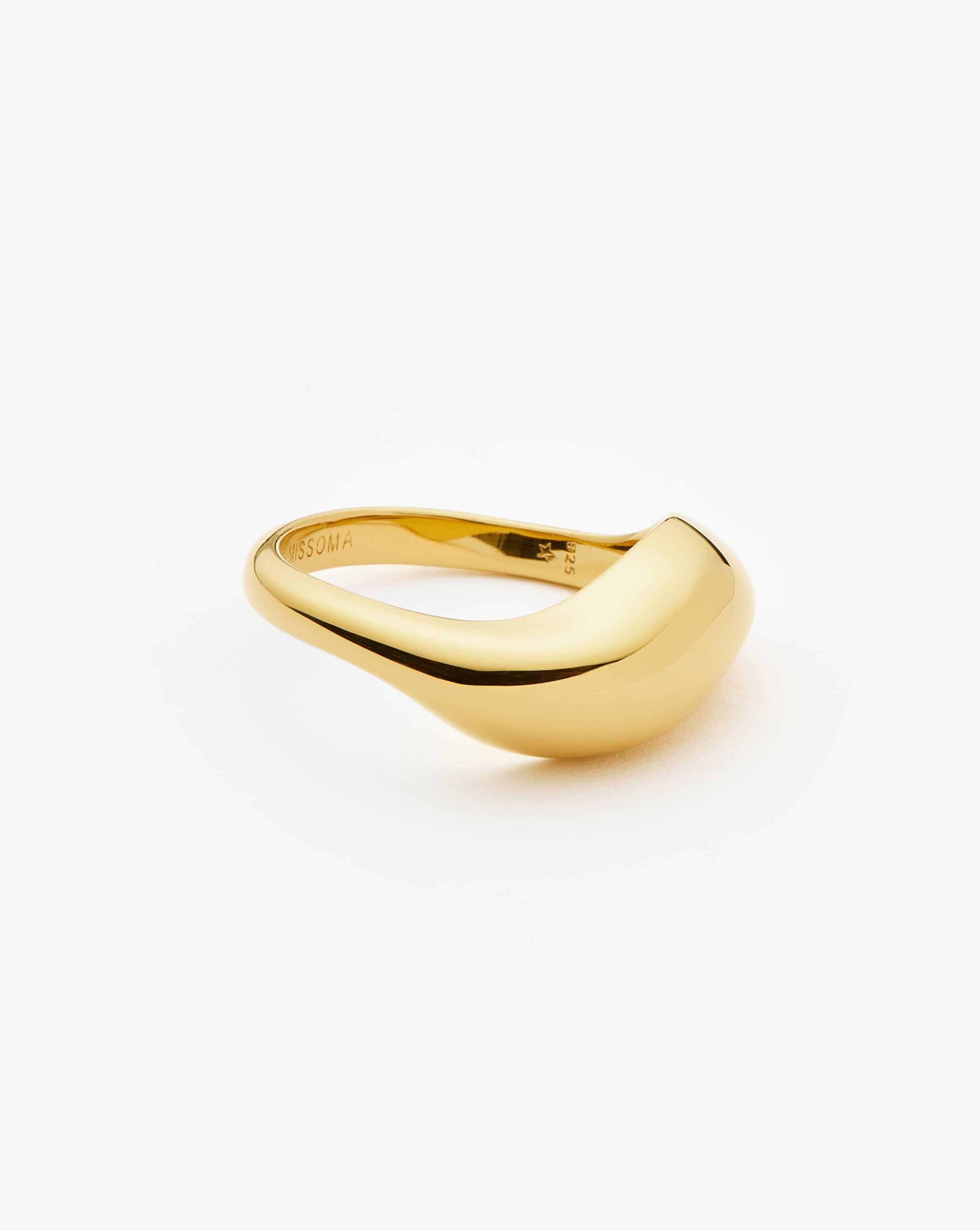 Savi Signature Stacking Ring | 18k Gold Vermeil Rings Missoma 