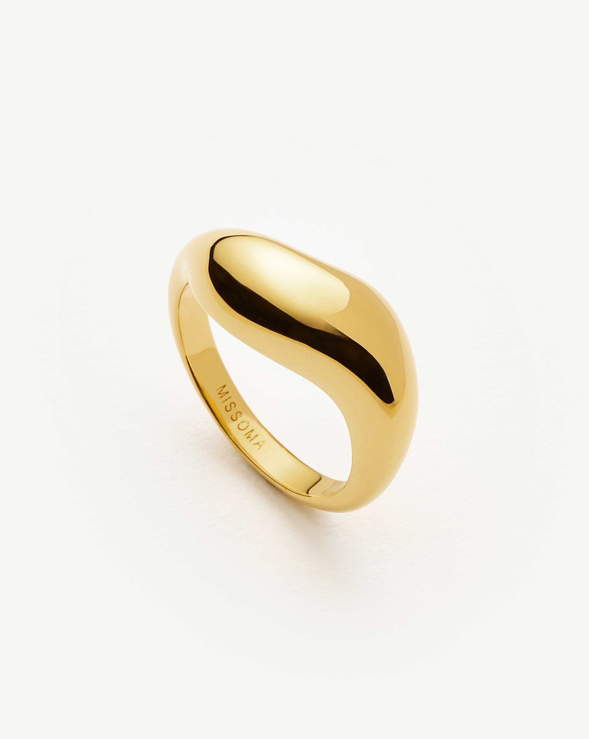 Savi Signature Stacking Ring | 18k Gold Vermeil Rings Missoma 