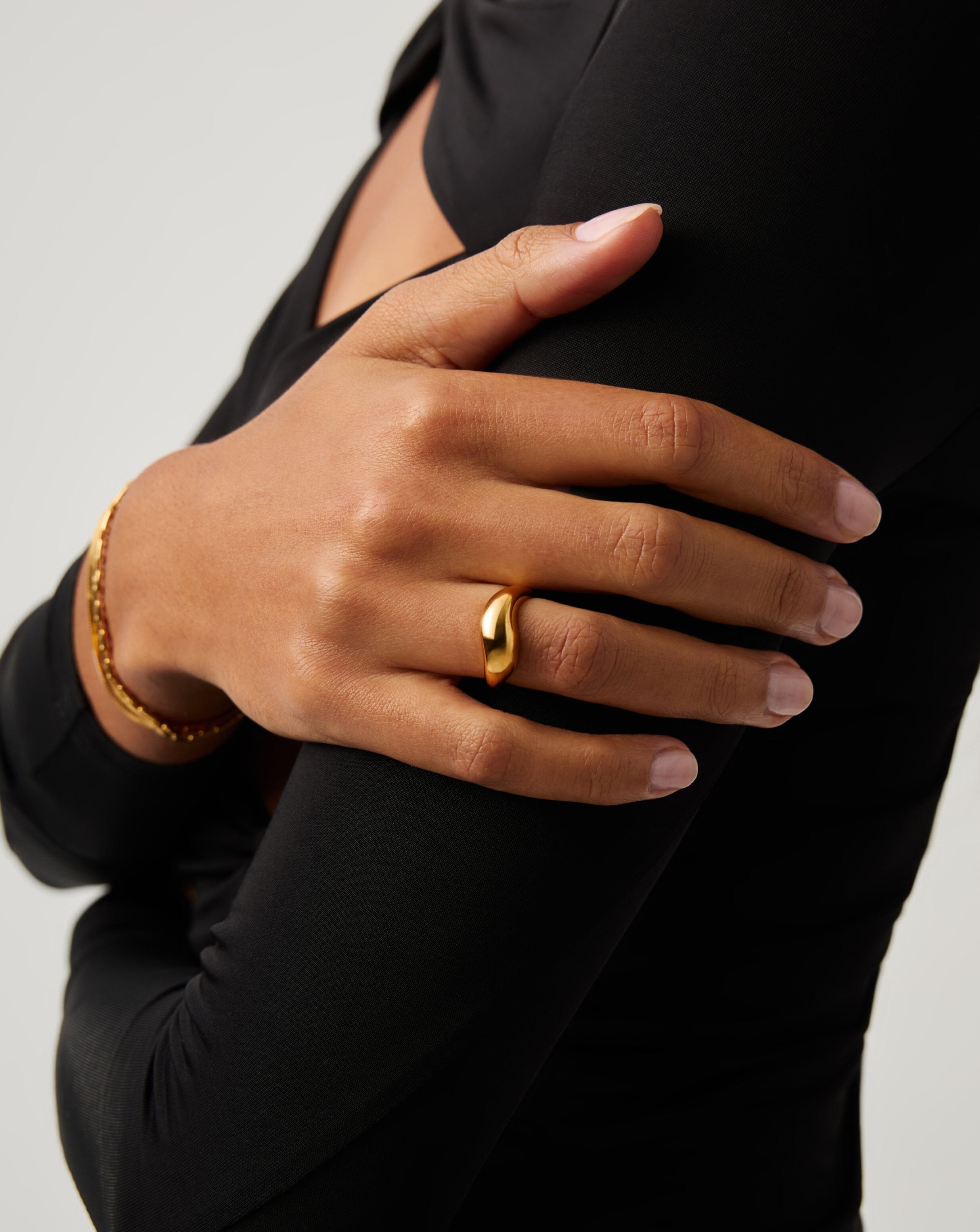 Savi Signature Stacking Ring | 18k Gold Vermeil Rings Missoma 