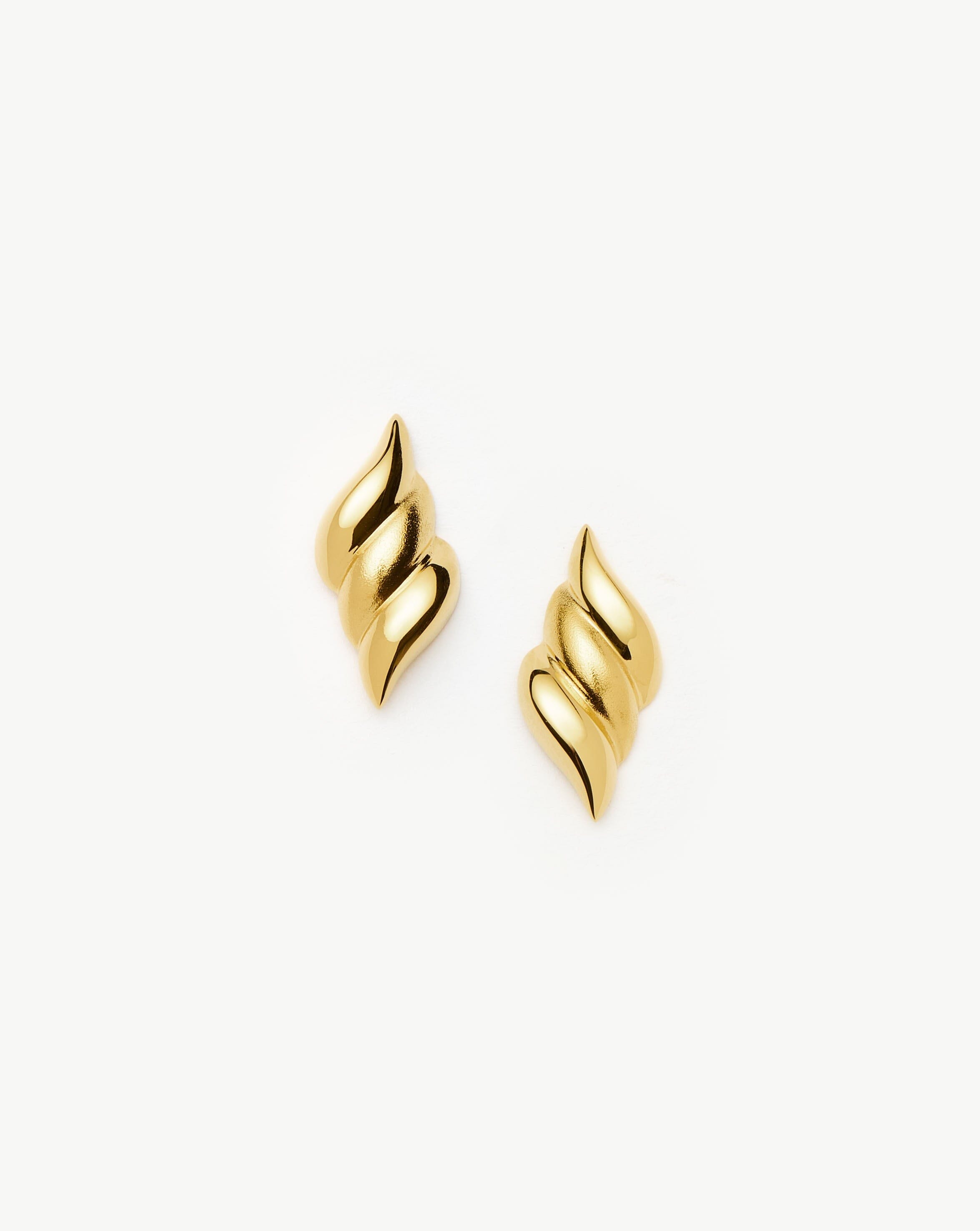 Savi Signature Stud Earrings | 18k Gold Plated Earrings Missoma 