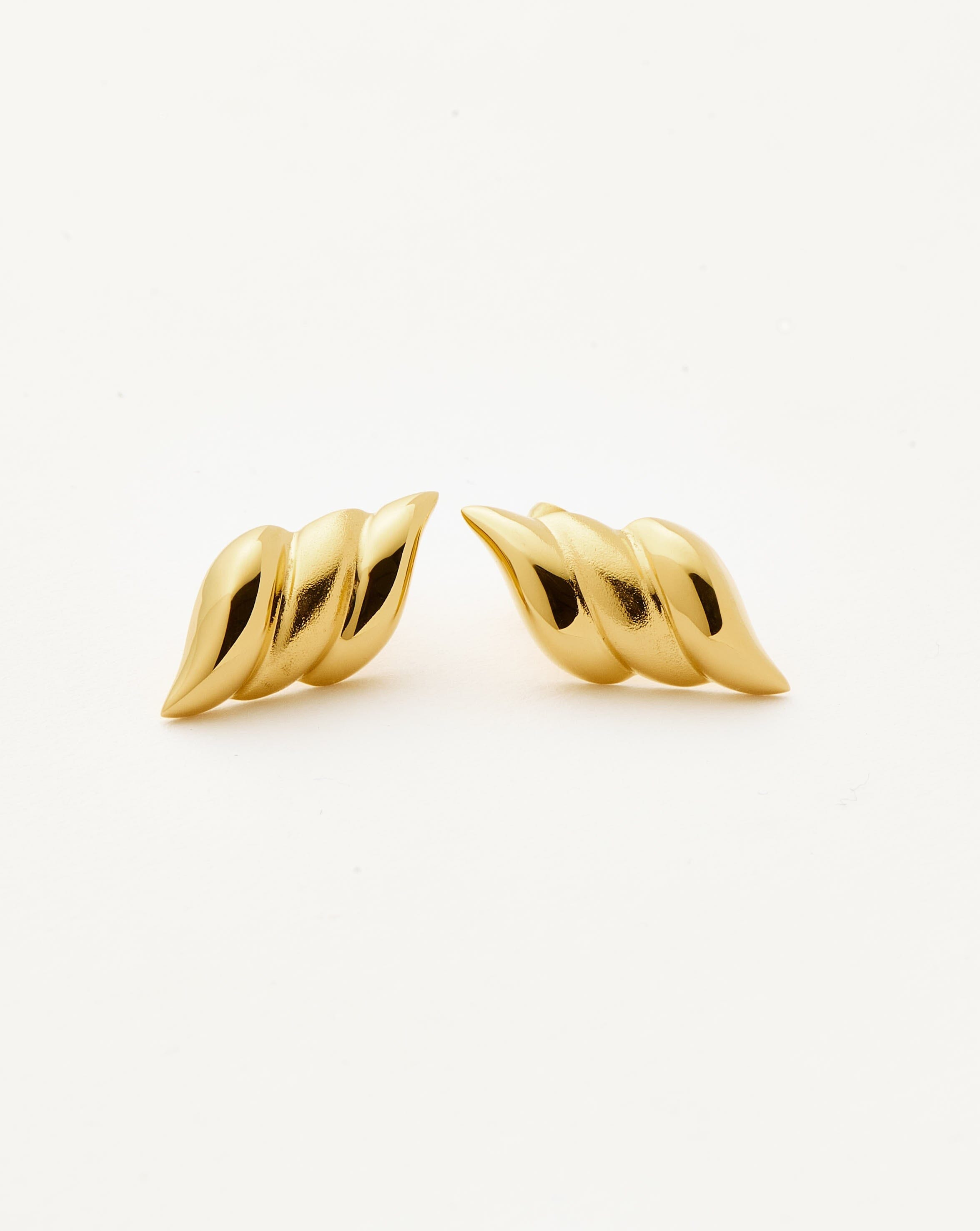 Savi Signature Stud Earrings | 18k Gold Plated Earrings Missoma 