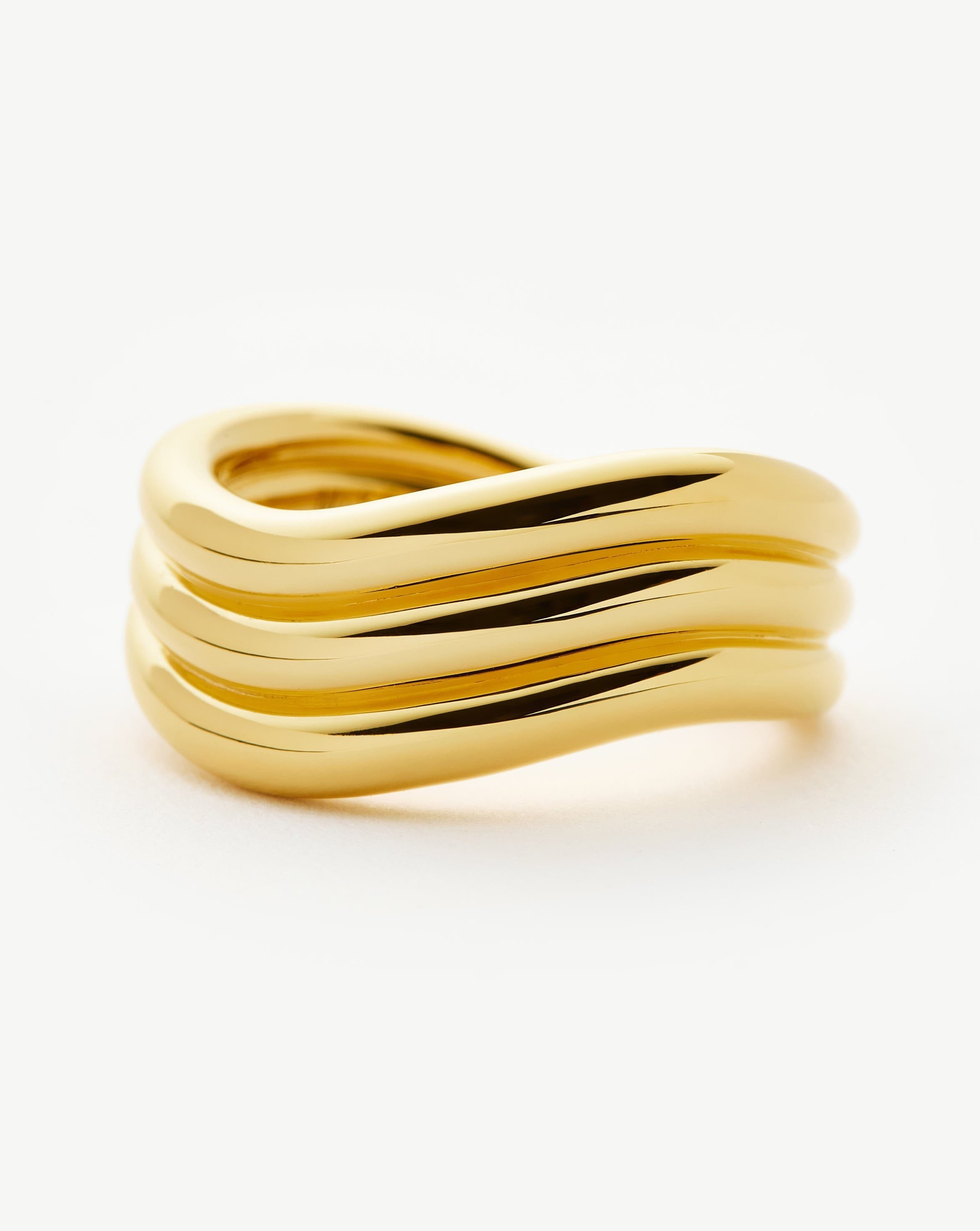 Savi Signature Triple Ring | 18k Gold Plated Rings Missoma 