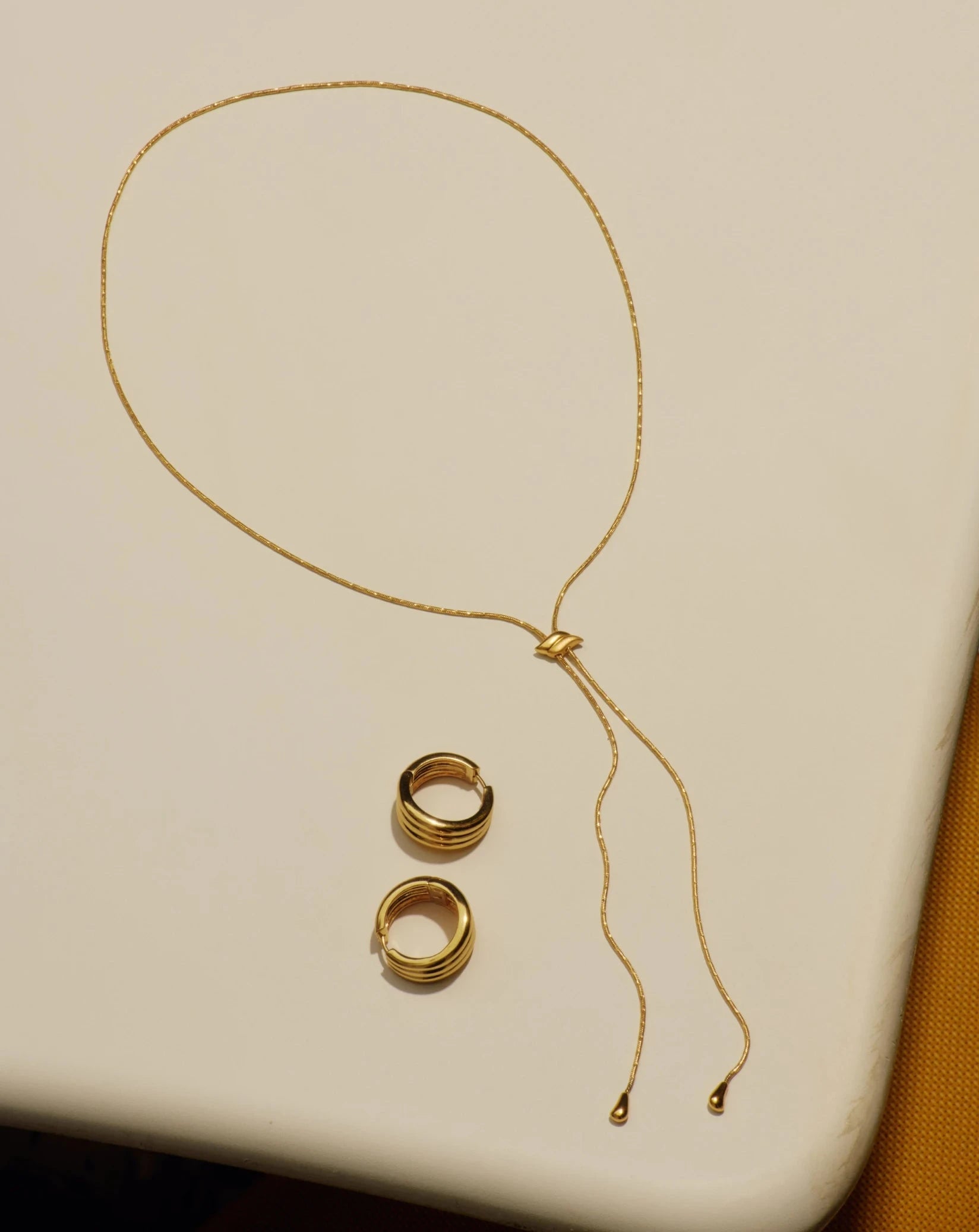 Savi Slider Lariat Chain Necklace | 18k Gold Vermeil Necklaces Missoma 