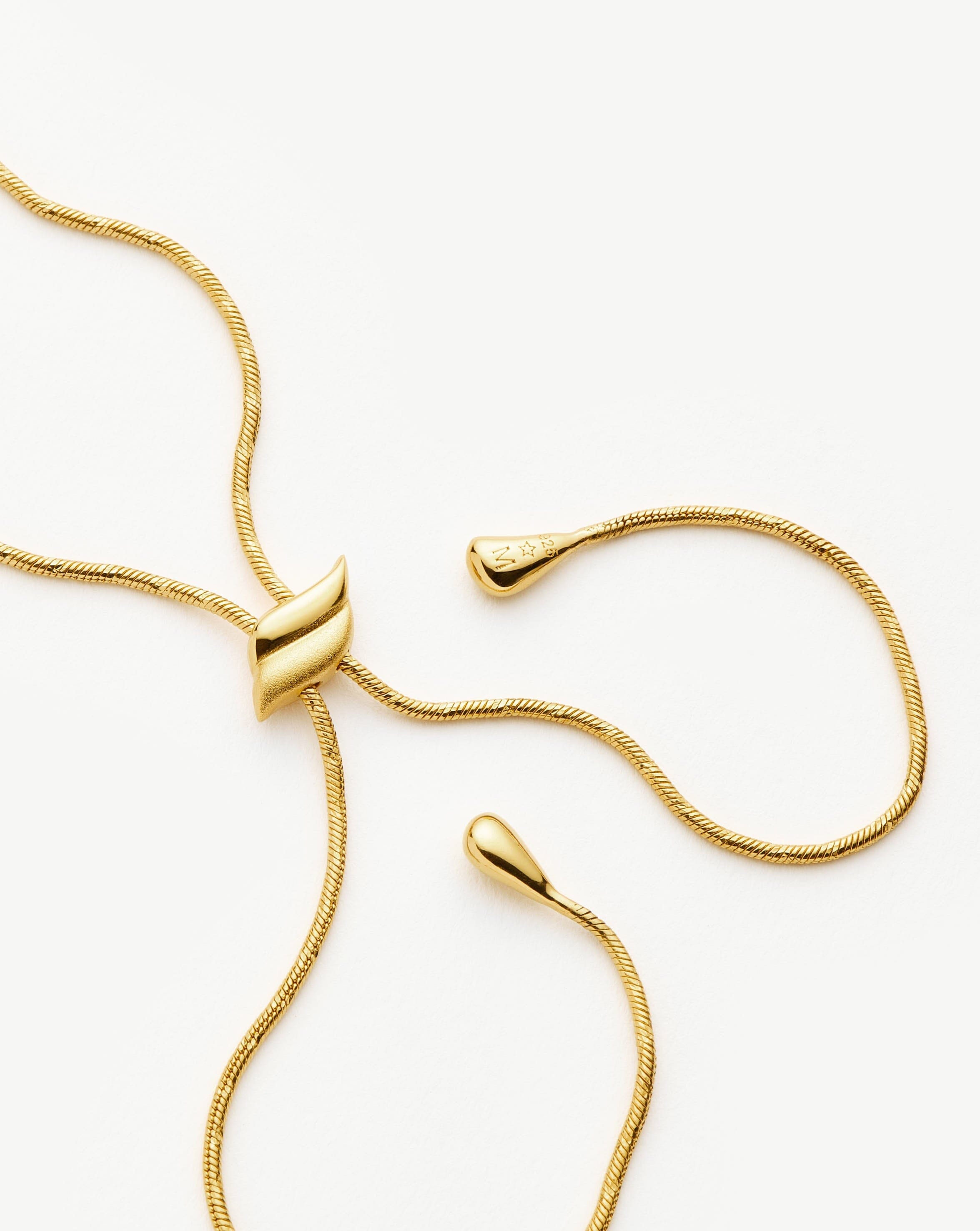 Savi Slider Snake Chain Necklace | 18k Gold Vermeil Necklaces Missoma 