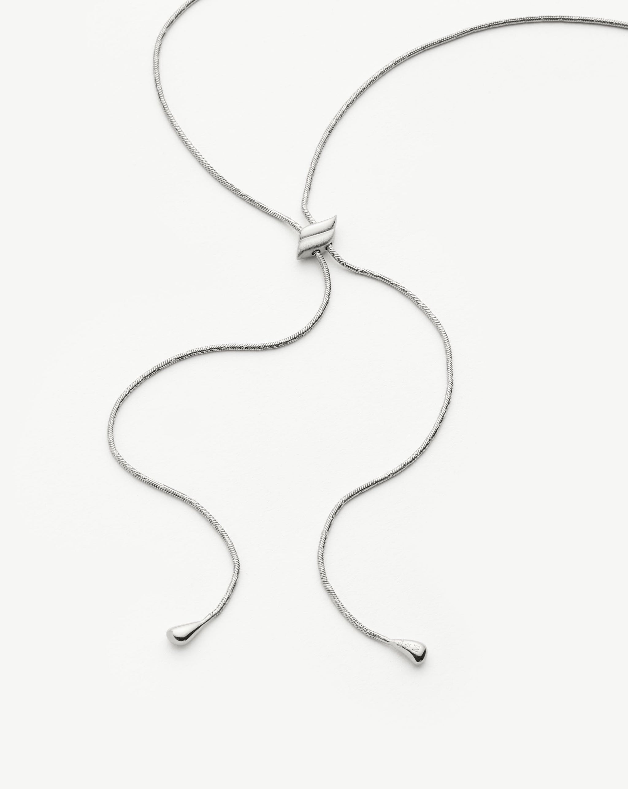 Savi Slider Snake Chain Necklace | Sterling Silver Necklaces Missoma 