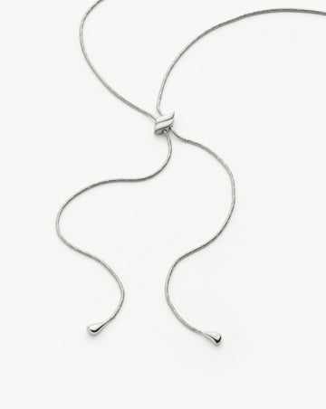 Savi Slider Snake Chain Necklace | Sterling Silver Necklaces Missoma 