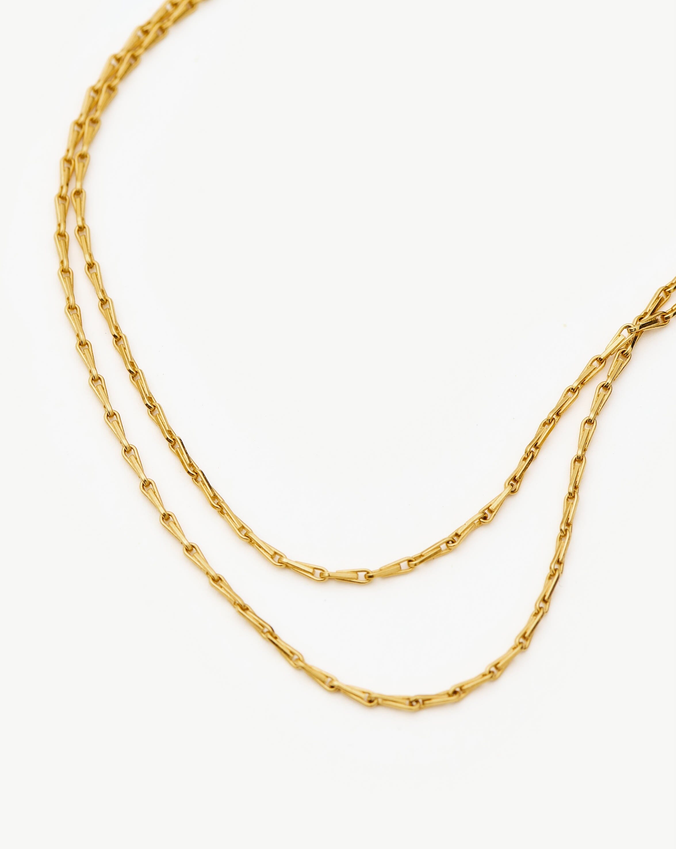 Savi Twisted Double Chain Necklace | 18k Gold Plated Necklaces Missoma 