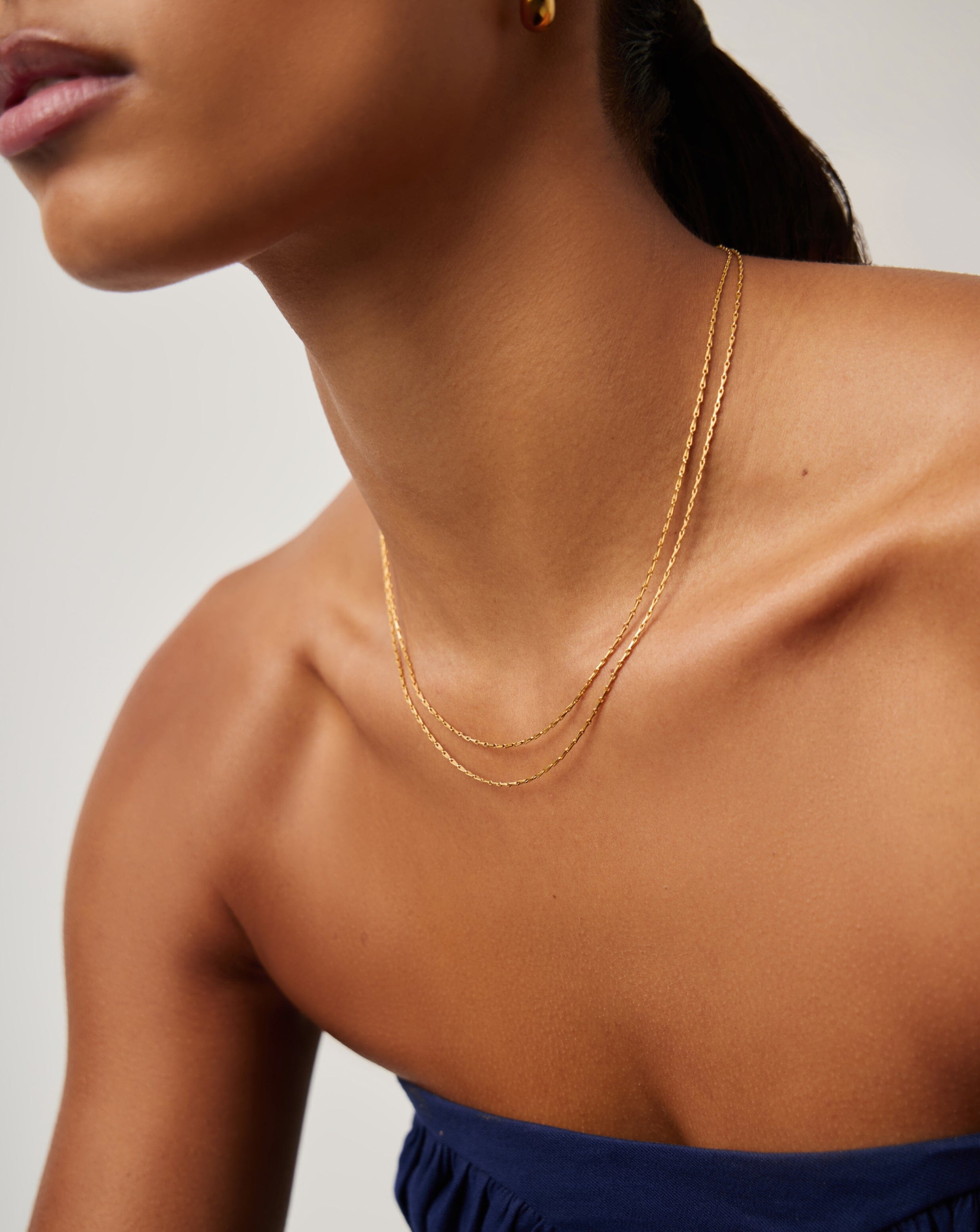 Savi Twisted Double Chain Necklace | 18k Gold Plated Necklaces Missoma 