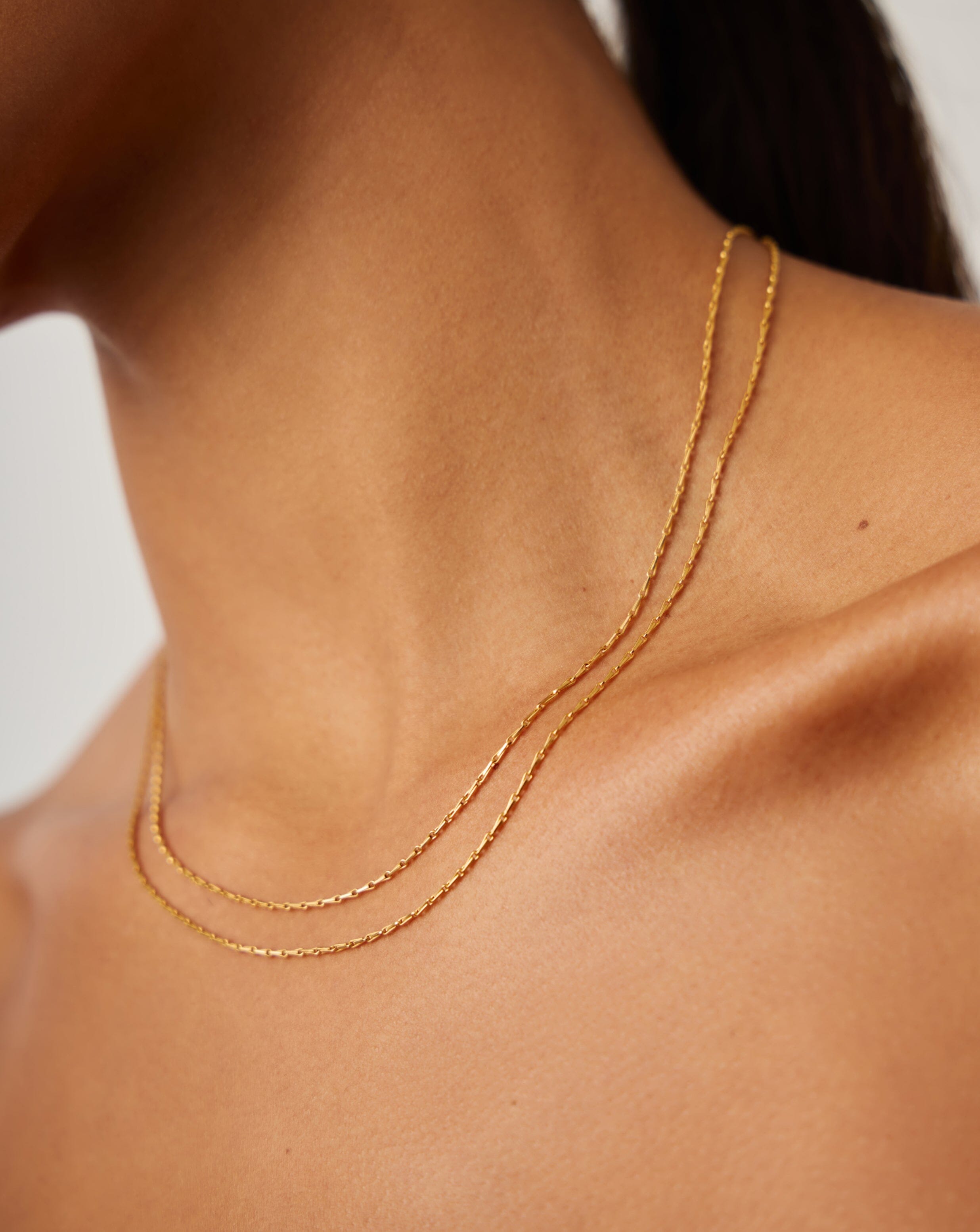 Savi Twisted Double Chain Necklace | 18k Gold Plated Necklaces Missoma 