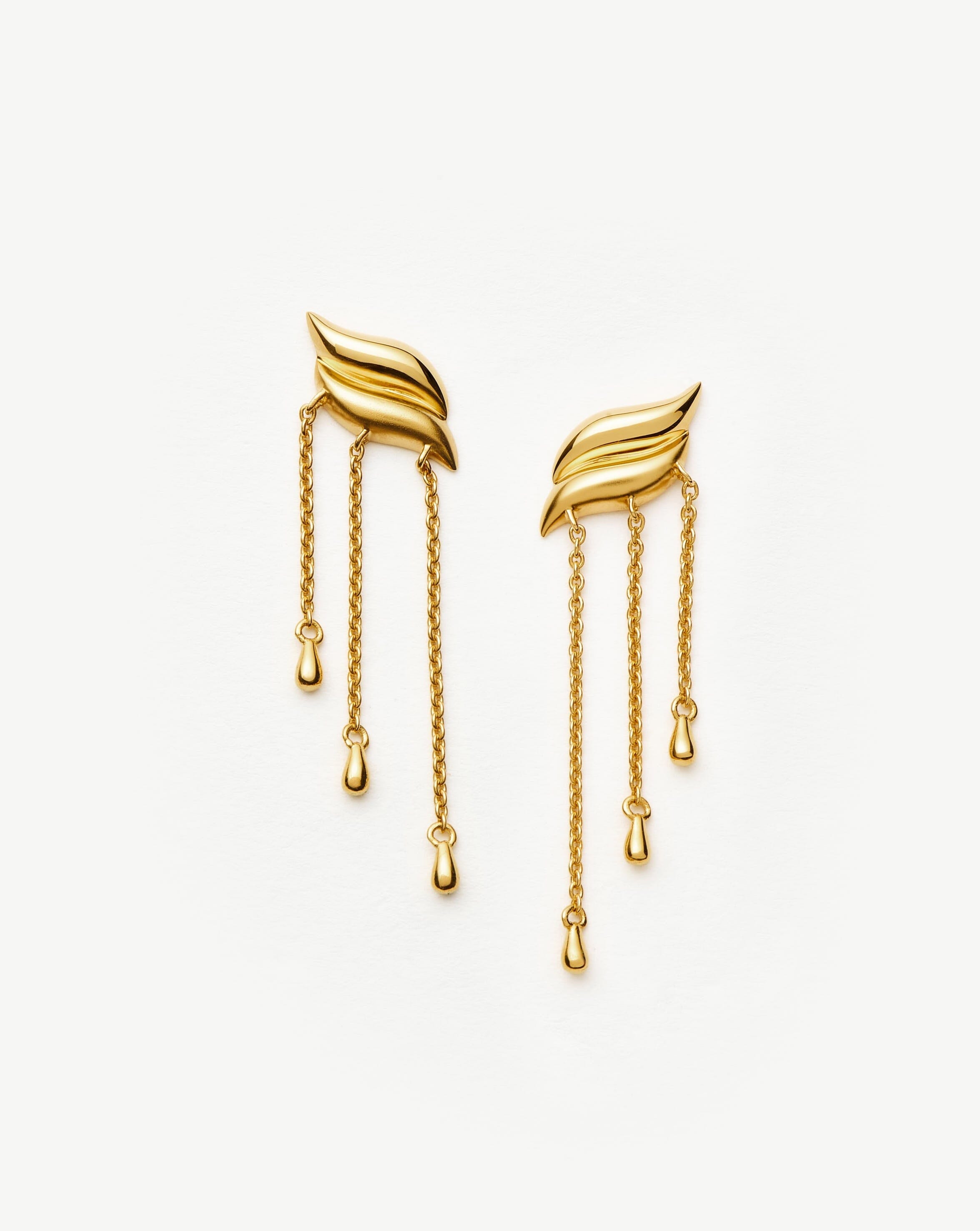 Savi Waterfall Drop Earrings | 18k Gold Vermeil Earrings Missoma 