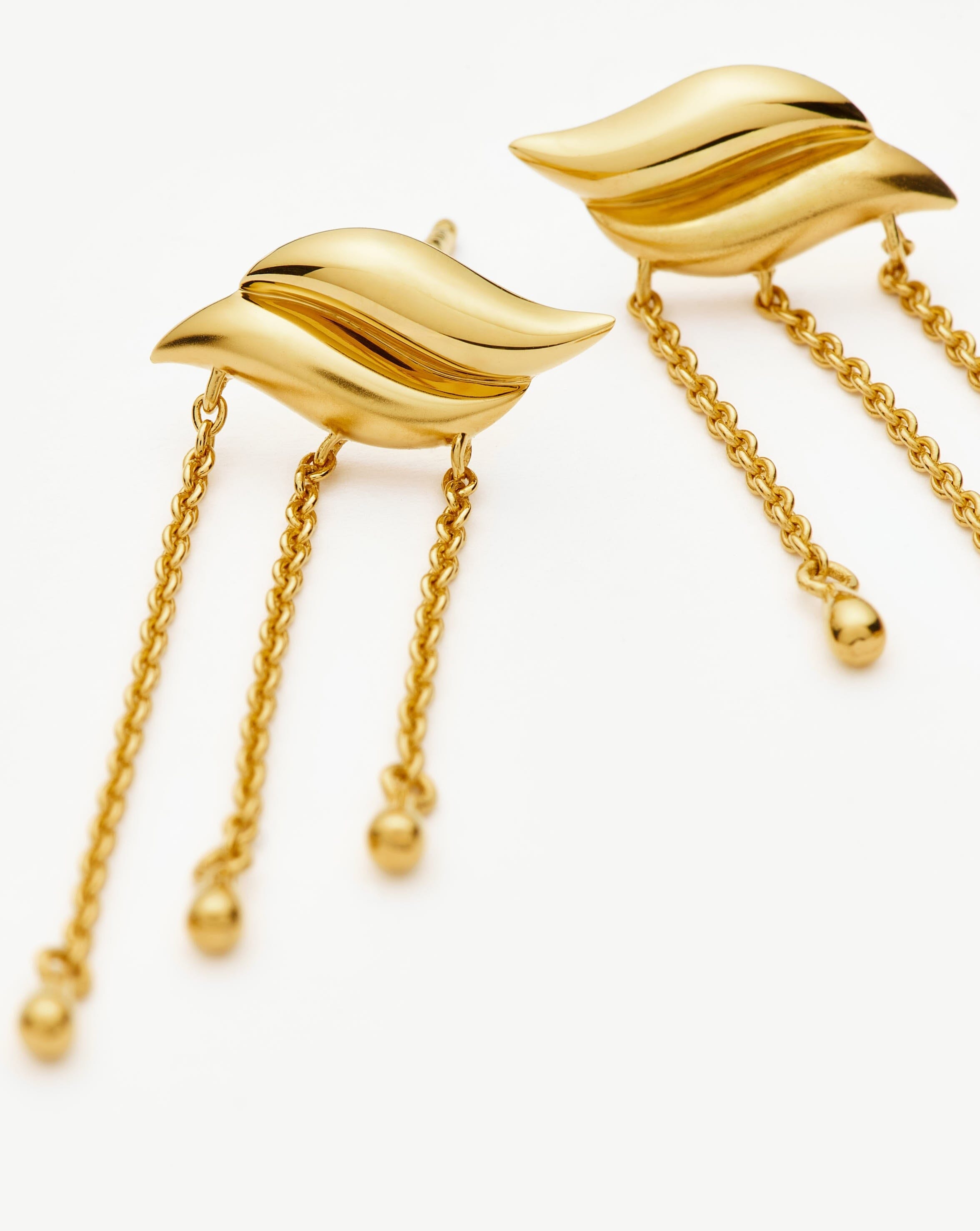 Savi Waterfall Drop Earrings | 18k Gold Vermeil Earrings Missoma 