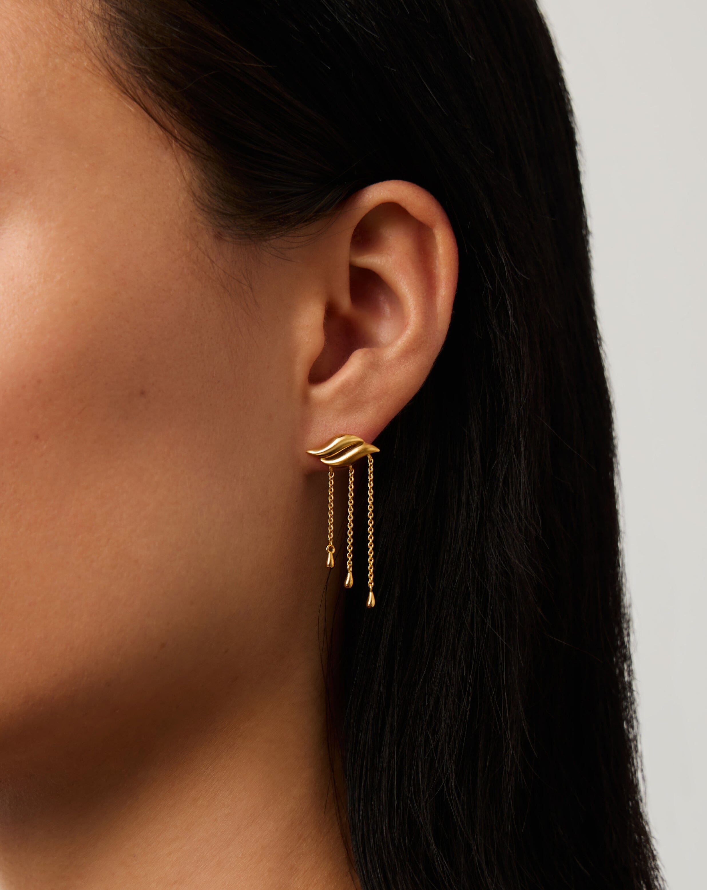 Savi Waterfall Drop Earrings | 18k Gold Vermeil Earrings Missoma 