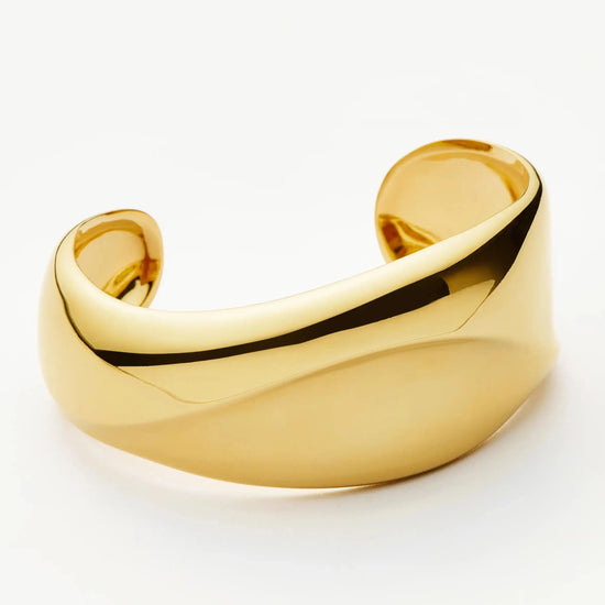 Sculptural Molten Cuff Bracelet | 18k Gold Plated Bracelets Missoma 