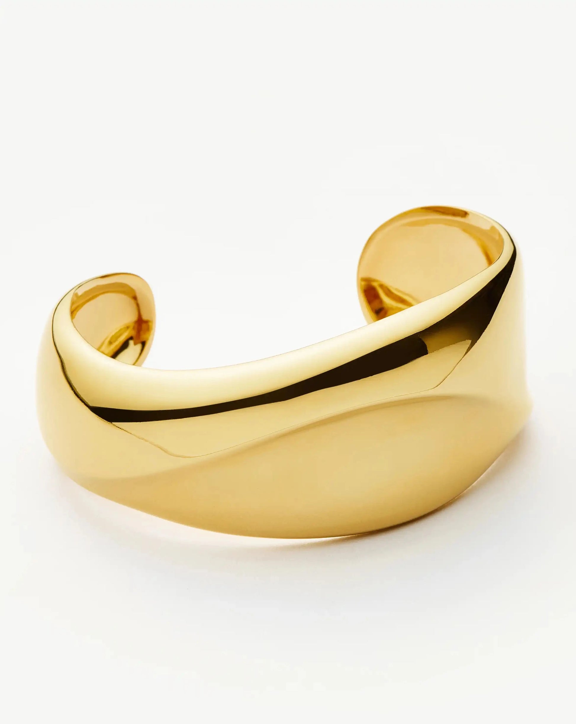 Sculptural Molten Cuff Bracelet | 18k Gold Plated Bracelets Missoma 