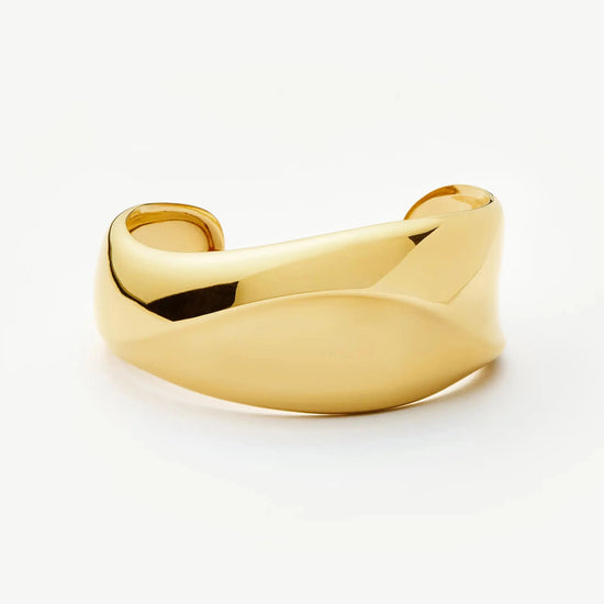 Sculptural Molten Cuff Bracelet | 18k Gold Plated Bracelets Missoma 