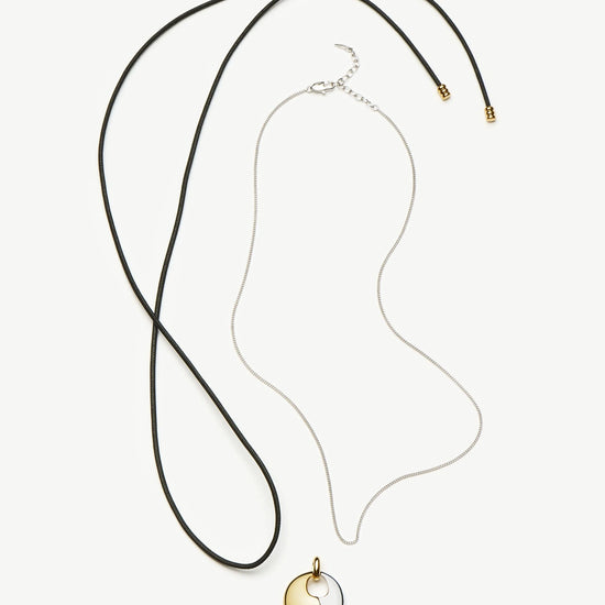 Sculptural Pebble Pendant Necklace Set | Mixed Metal Necklaces Missoma 