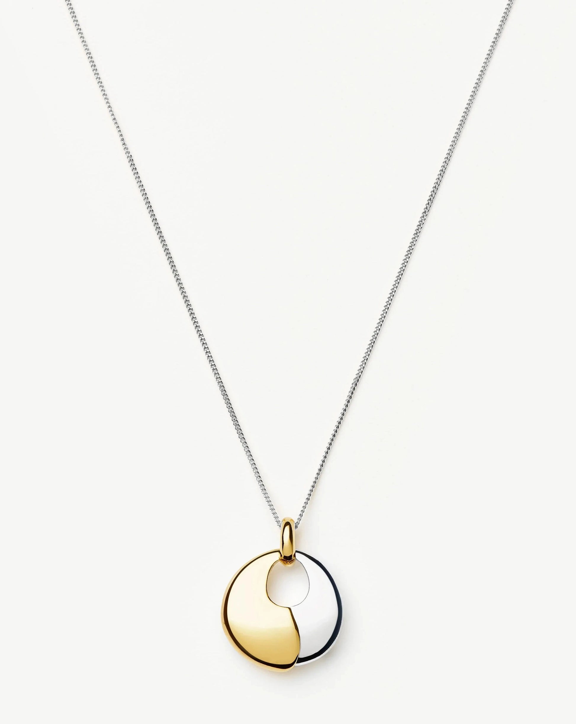 Sculptural Pebble Pendant Necklace Set | Mixed Metal Necklaces Missoma 