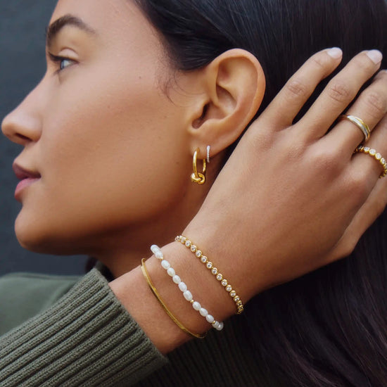 Seed Pearl Beaded Bracelet | 18k Gold Plated/Pearl Bracelets Missoma 