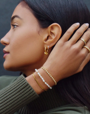 Seed Pearl Beaded Bracelet | 18k Gold Plated/Pearl Bracelets Missoma 