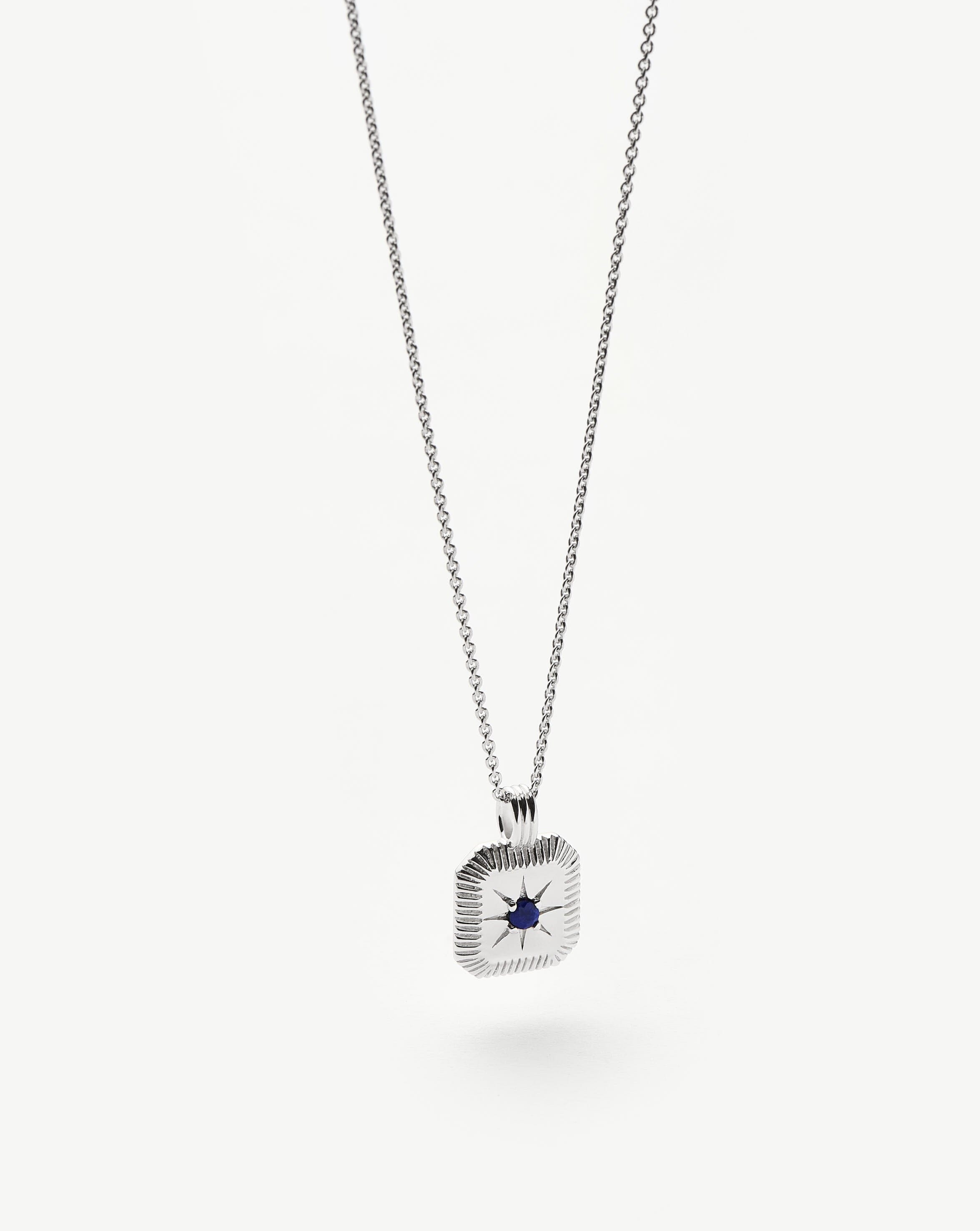 September Birthstone Pendant Necklace | Lapis/September Necklaces Missoma 