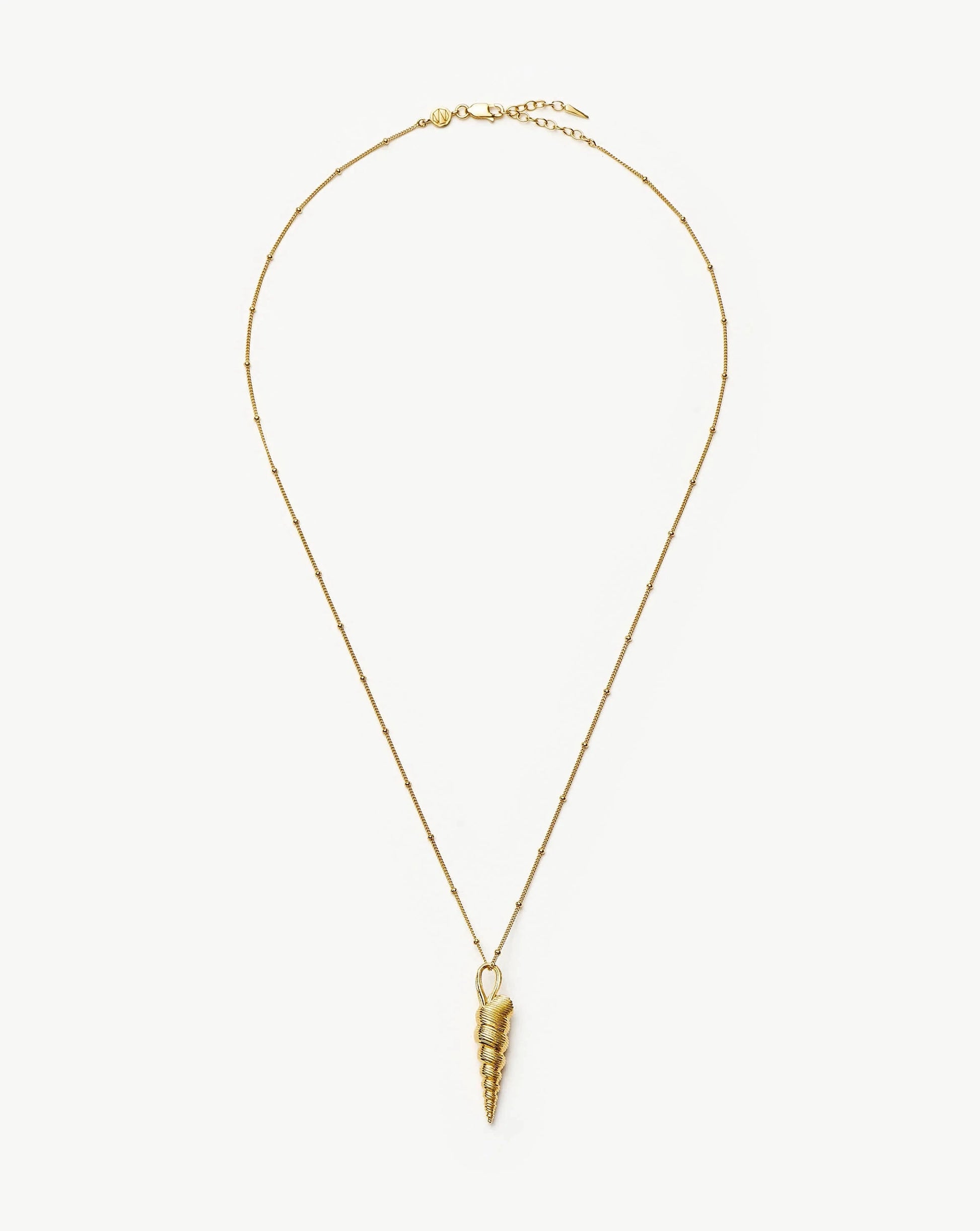 Shell Ridge Pendant Necklace | 18k Gold Plated Necklaces Missoma 