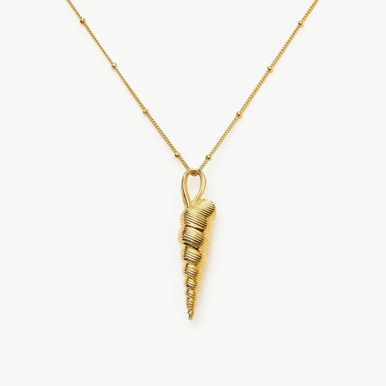 Shell Ridge Pendant Necklace | 18k Gold Plated Necklaces Missoma 