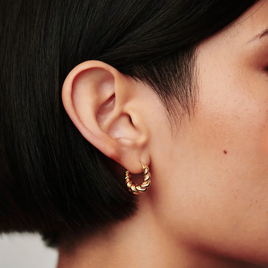 Small Tidal Hoop Earrings | 18k Gold Vermeil Earrings Missoma 