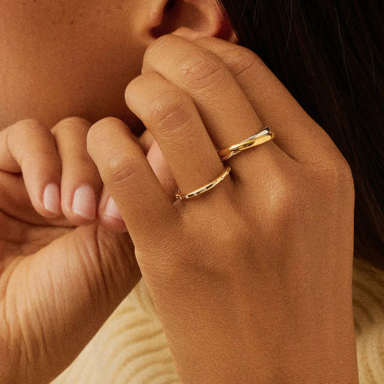 Solar Studded Ring | 18k Gold Vermeil/Cubic Zirconia Rings Missoma 