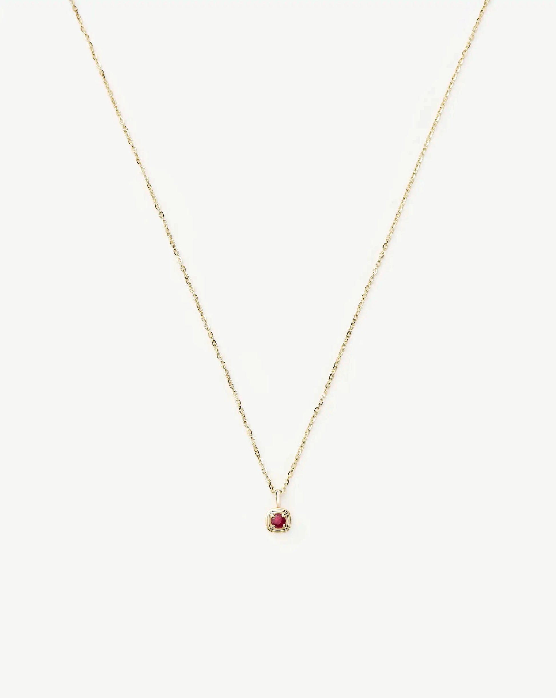 Solid Gold Birthstone Pendant Necklace | 14k Solid Gold Necklaces Missoma 