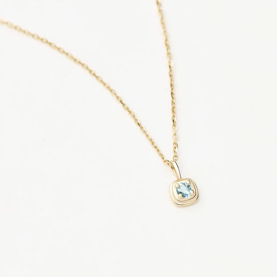 Solid Gold Birthstone Pendant Necklace | 14k Solid Gold Necklaces Missoma 