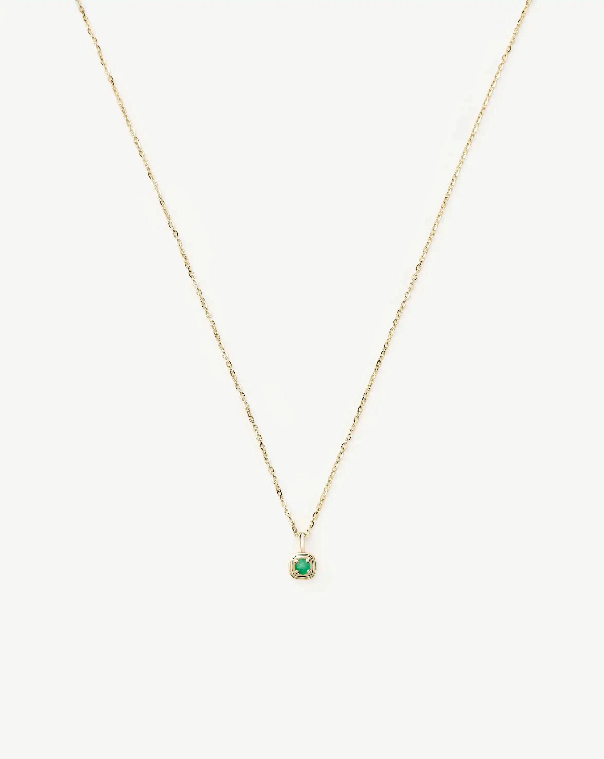 Solid Gold Birthstone Pendant Necklace | 14k Solid Gold Necklaces Missoma 