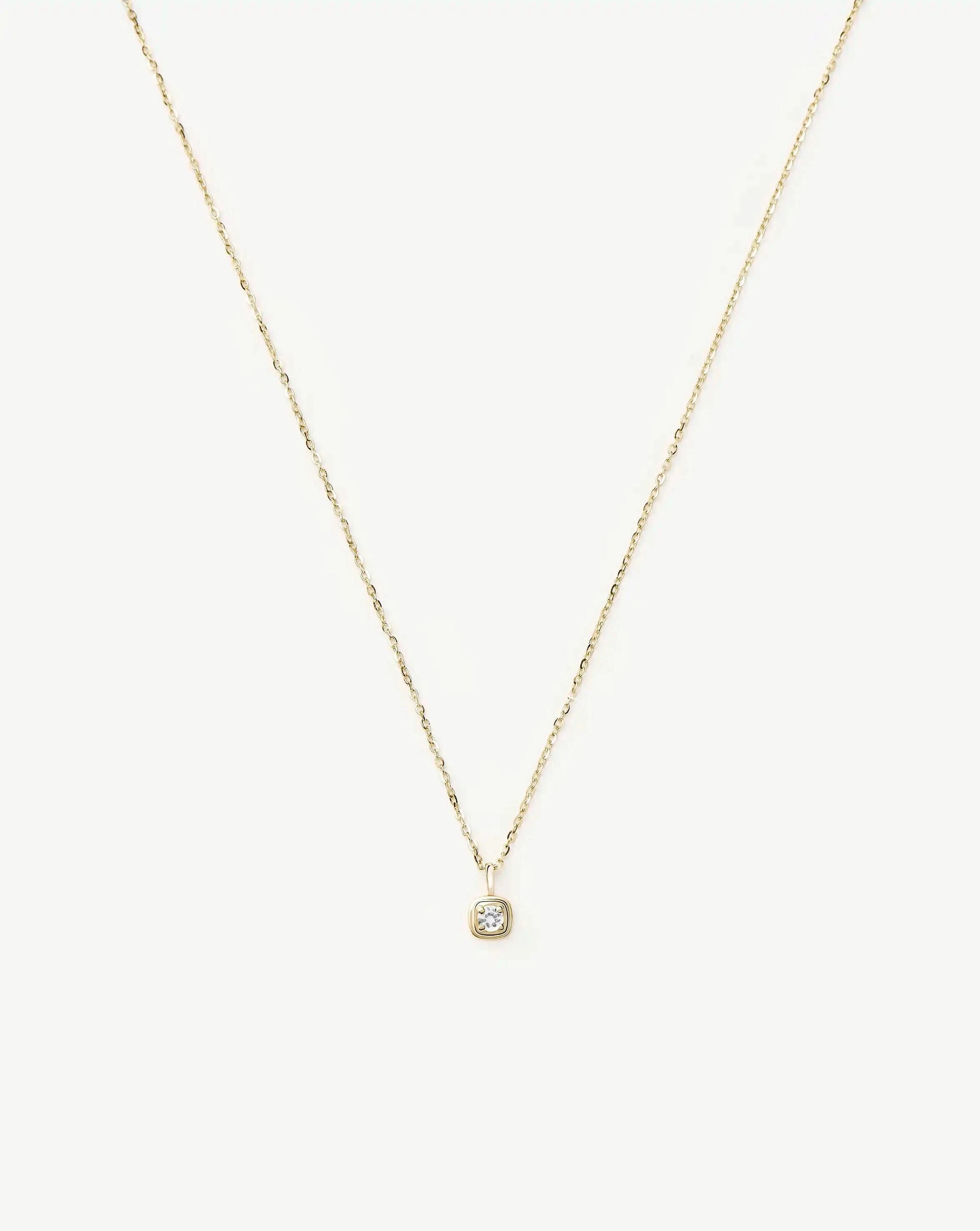 Solid Gold Birthstone Pendant Necklace | 14k Solid Gold Necklaces Missoma 