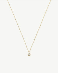Solid Gold Birthstone Pendant Necklace | 14k Solid Gold Necklaces Missoma 