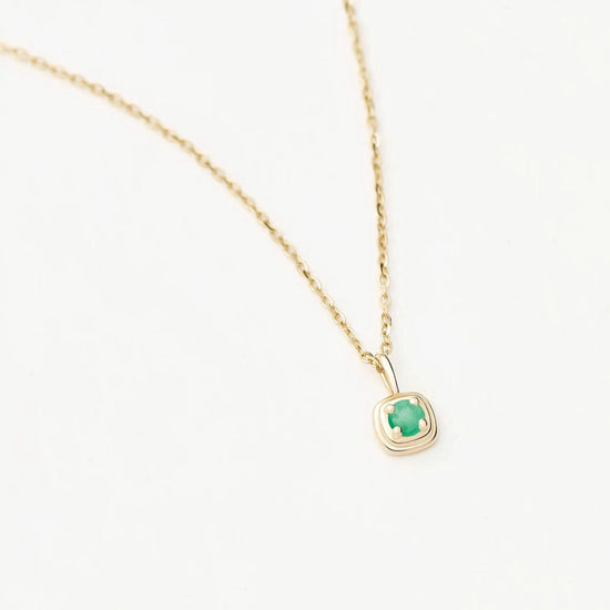Solid Gold Birthstone Pendant Necklace | 14k Solid Gold Necklaces Missoma 