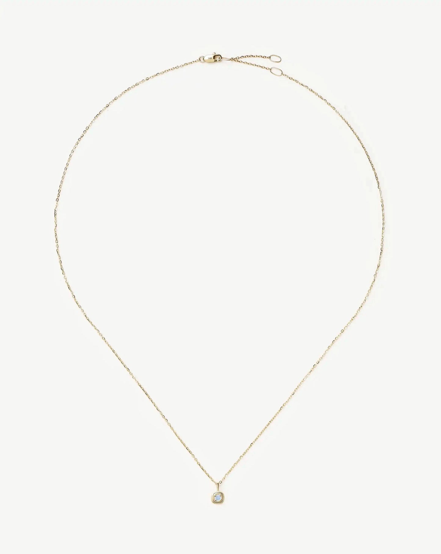 Solid Gold Birthstone Pendant Necklace | 14k Solid Gold Necklaces Missoma 