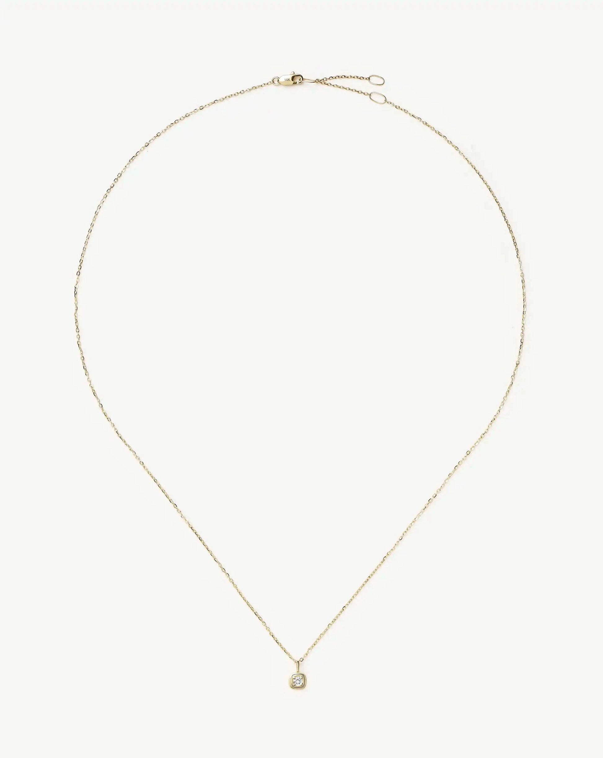 Solid Gold Birthstone Pendant Necklace | 14k Solid Gold Necklaces Missoma 