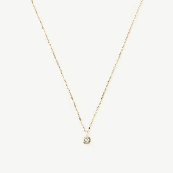 Solid Gold Birthstone Pendant Necklace | 14k Solid Gold Necklaces Missoma 